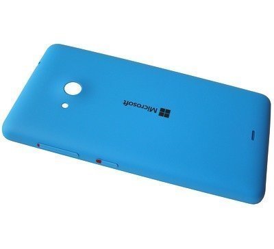 Akkukansi / Takakansi Microsoft Lumia 535/ Lumia 535 Dual SIM cyan