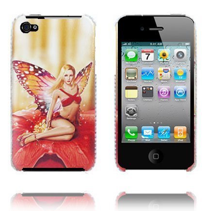 Babe Punainen Perhonen Iphone 4 Suojakuori