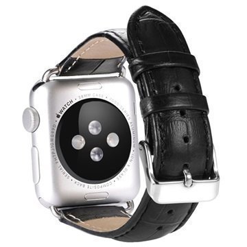 Benks Nahkainen Ranneke Apple Watch 38mm Musta