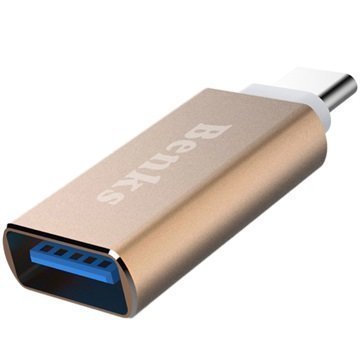 Benks Sovitin USB 3.1 C-Tyyppi / USB 3.0 Kulta
