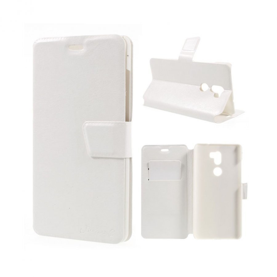 Bosilang Xiaomi Mi 5s Nahkakotelo Magneetilla Valkoinen
