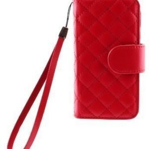 Case Folio for iPhone 5 Quilted Red