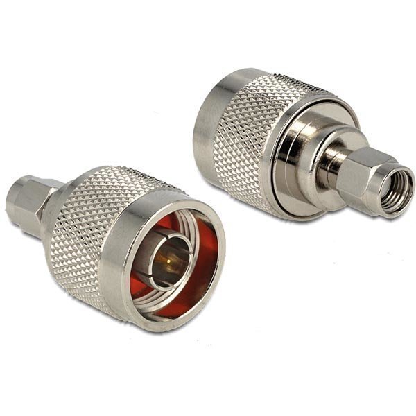 DeLOCK sovitin N ur RP-SMA ur 50 Ohm hopea