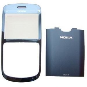 Etupaneeli + Akkukansi / Takakansi Nokia C3-00 slate