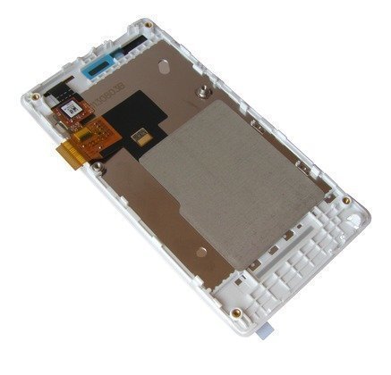 Etupaneeli with digitizer and LCD Sony ST23i Xperia Miro valkoinen Alkuperäinen