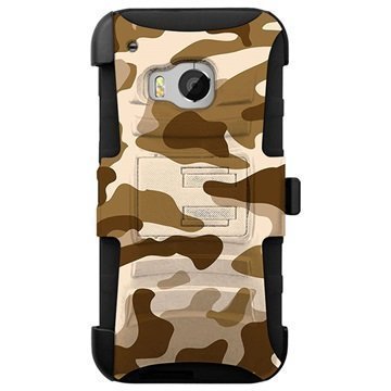 HTC One M9 Beyond Cell Armor Combo Design Kotelo Vihreä Suojaväri