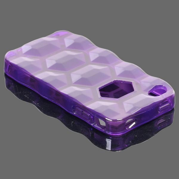 Hexagon Violetti Iphone 4s Silikonikuori