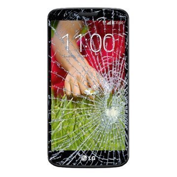 LG G2 mini Näytön Lasin ja Kosketusnäytön Korjaus Musta