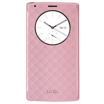 LG G4 Quick Circle Langaton Lataus Läppäkuori CFR-100 Pinkki
