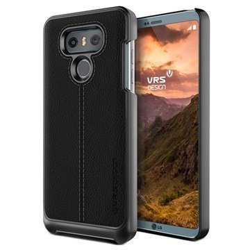 LG G6 VRS Design Simpli Mod Leather Case Black
