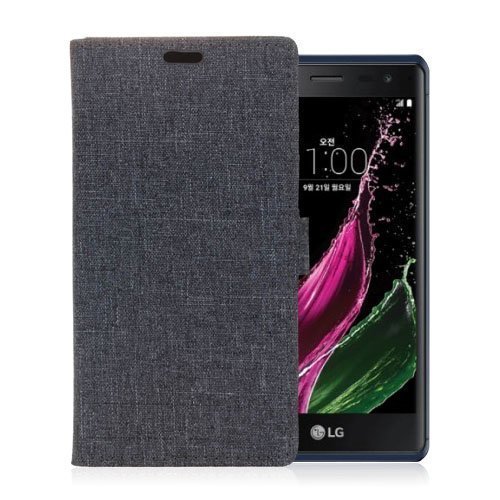 Linen Lg Zero Leather Case Dark Blue
