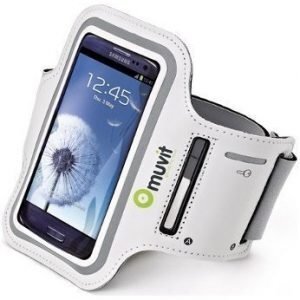 Muvit Sportarmband Smartphone XL for Samsung Galaxy SIII (136.6 x 70.6 x 8.6 mm) White