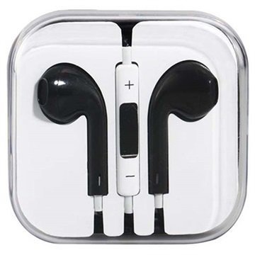 Nappikuulokkeet iPhone iPad iPod Musta