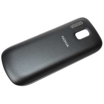 Nokia Asha 203 Takakuori Tummanharmaa