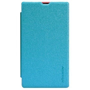 Nokia X Nokia X+ Nillkin Sparkle Series Läpällinen Nahkakotelo Sininen
