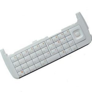 Näppäimistö QWERTY Nokia C6-00 valkoinen Alkuperäinen
