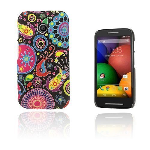 Persson Motorola Moto E Kova Suojakuori Paisley Kukat