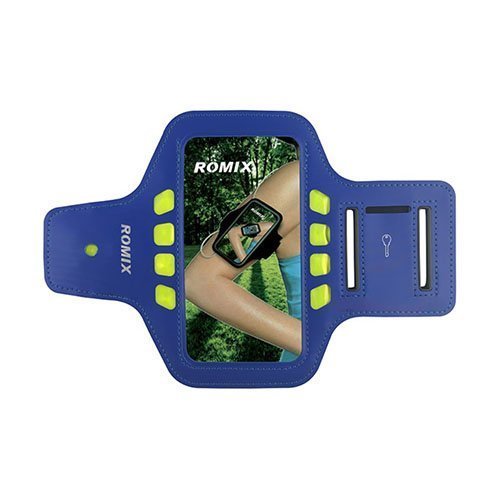 Romix Urheilu Käsinauha Led Valoilla 5.5'' Älypuhelimille Sininen