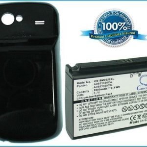 Samsung GT-I9020 GT-I9020T Nexus S Nexus S 4G yhteensopiva akku 2800 mAh laajennetulla takakannella