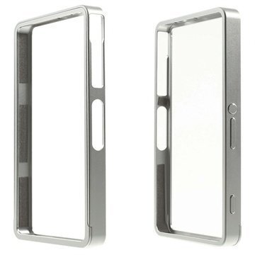 Sony Xperia Z3 Compact Alumiininen Suojareunus Hopea