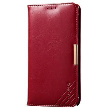 Sony Xperia Z3+ Kalaideng Royale II Nahkainen Lompakkokotelo Punainen
