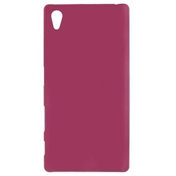 Sony Xperia Z5 Xperia Z5 Dual Kova Kumipinnoitettu Suojakuori Kuuma Pinkki