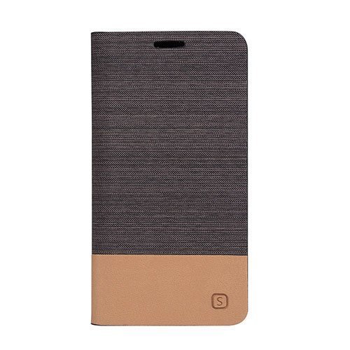 Square Samsung Galaxy J5 Nahkakotelo Korttitaskuilla Kahvi