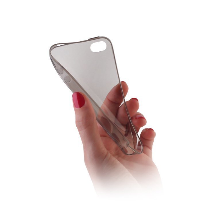 Ultra Slim TPU Case silikoninen suojakotelo iPhone 6 läpinäkyvä-harmaa
