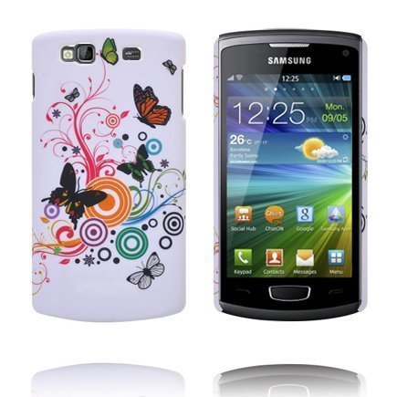 Valentine Sekalaiset Perhoset & Ympyrät Samsung Wave 3 Suojakuori