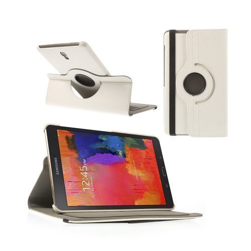 Von Born Valkoinen Samsung Galaxy Tab S 8.4 Kääntyvä Nahkakotelo Standilla