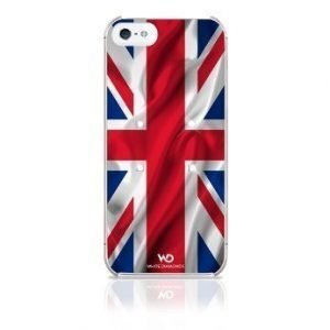 White Diamonds Flag Case UK for iPhone 5
