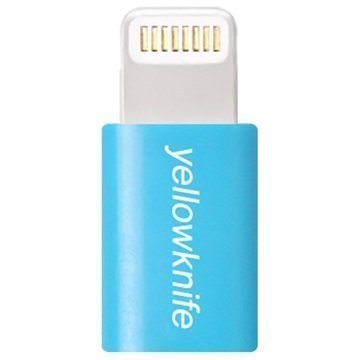 Yellowknife MicroUSB / Lightning -Adapteri iPhone iPad iPod Sininen