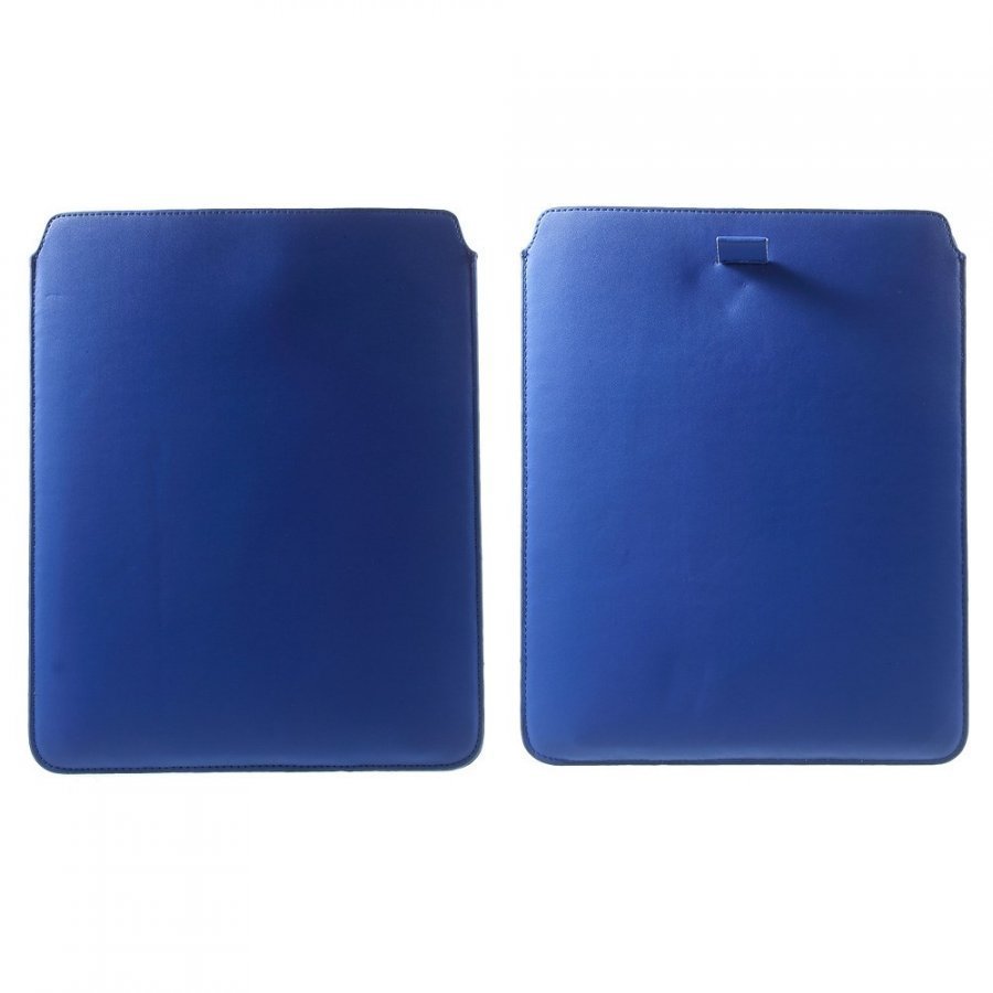 Yleismallinen Nahkakotelo Tableteille 24.5 X 19cm Tummansininen