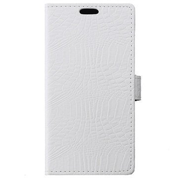 ZTE Blade S6 Plus Krokotiilin Lompakkokotelo Valkoinen
