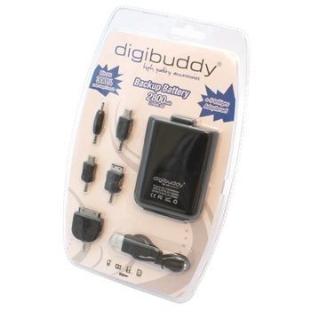 digibuddy Universal Vara-akku Musta