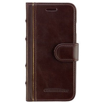 iPhone 6 / 6S Commander Book Elite Antique Läpällinen Nahkakotelo Ruskea