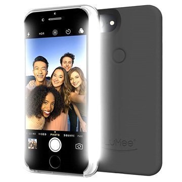 iPhone 7 LuMee Two LED-Valaistu Kotelo Musta