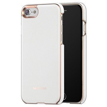 iPhone 7 Mozo Nahkainen Suojakuori Valkoinen