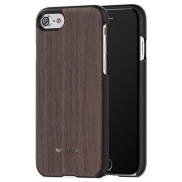 iPhone 7 Mozo Puinen Suojakuori Musta Pähkinäpuu