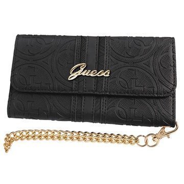 iPhone 7 Plus Guess Heritage Clutch Kotelo Musta