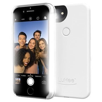iPhone 7 Plus LuMee Two LED-Valaistu Kotelo Valkoinen